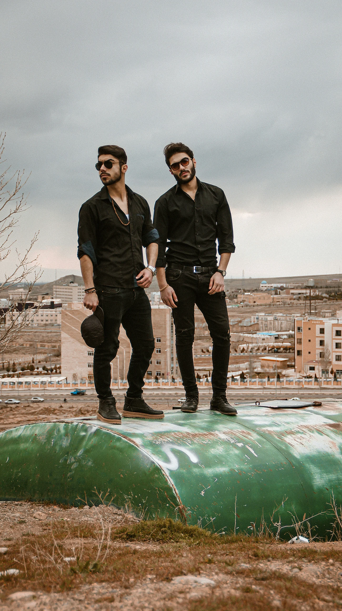 Attitude brother captions for Instagram showing two brothers with a confident sibling bond