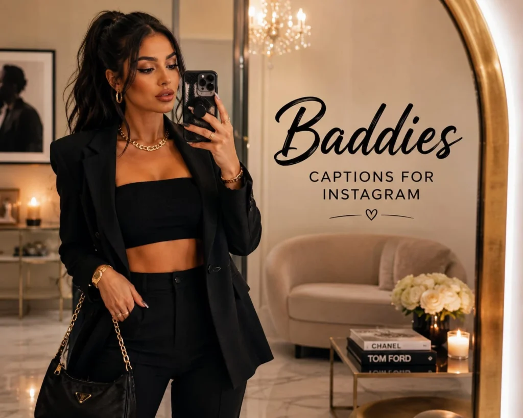 Baddies Captions for Instagram for a confident mirror selfie