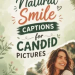 Candid photo captions for Instagram shown with a natural unposed smile in a lifestyle photograph