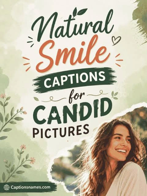 Candid photo captions for Instagram shown with a natural unposed smile in a lifestyle photograph