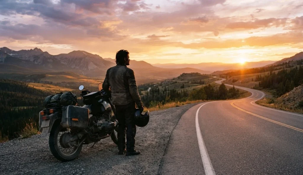  Bike lover quote and caption for a peaceful motorcycle ride