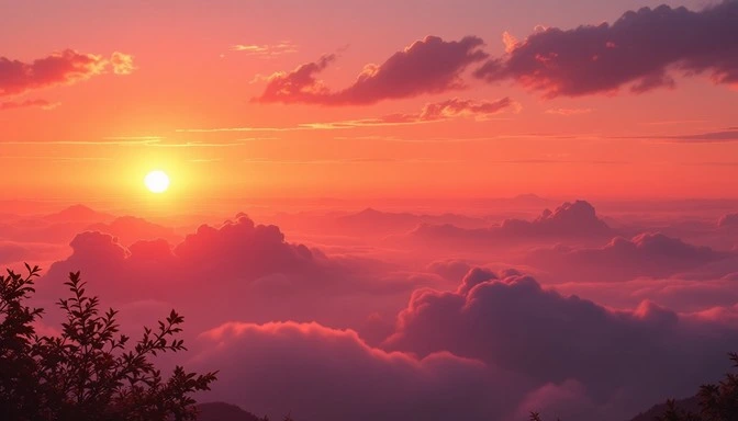Clouds Captions For Instagram for a colourful sunset sky