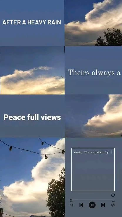 Clouds Captions For Instagram story with a beautiful sky photo