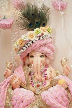 Aesthetic Ganpati Captions For Instagram for a beautifully decorated Bappa photo