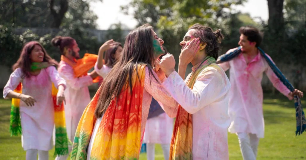 Holi Captions Instagram for colourful family celebration memories