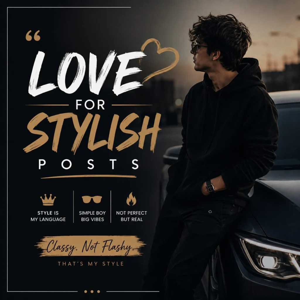 Best Instagram captions for boys' love for stylish posts