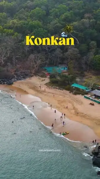 Konkan solo travel captions for Instagram showing a traveller enjoying the peaceful Konkan coastline