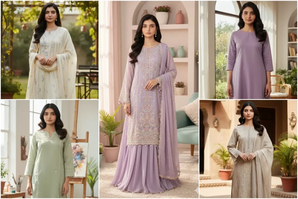  Aesthetic Kurti Caption Instagram ideas for a pastel outfit