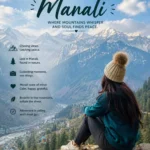 Manali captions for Instagram with a traveller enjoying a scenic Himalayan mountain view