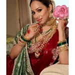 Marathi Mulgi Caption for Instagram in Marathi with a traditional Maharashtrian look