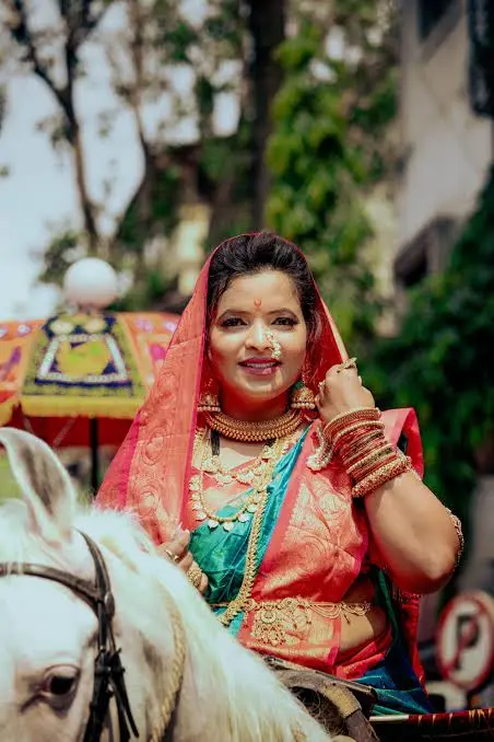 Marathi Mulgi Caption for Instagram in Marathi for a festive traditional look