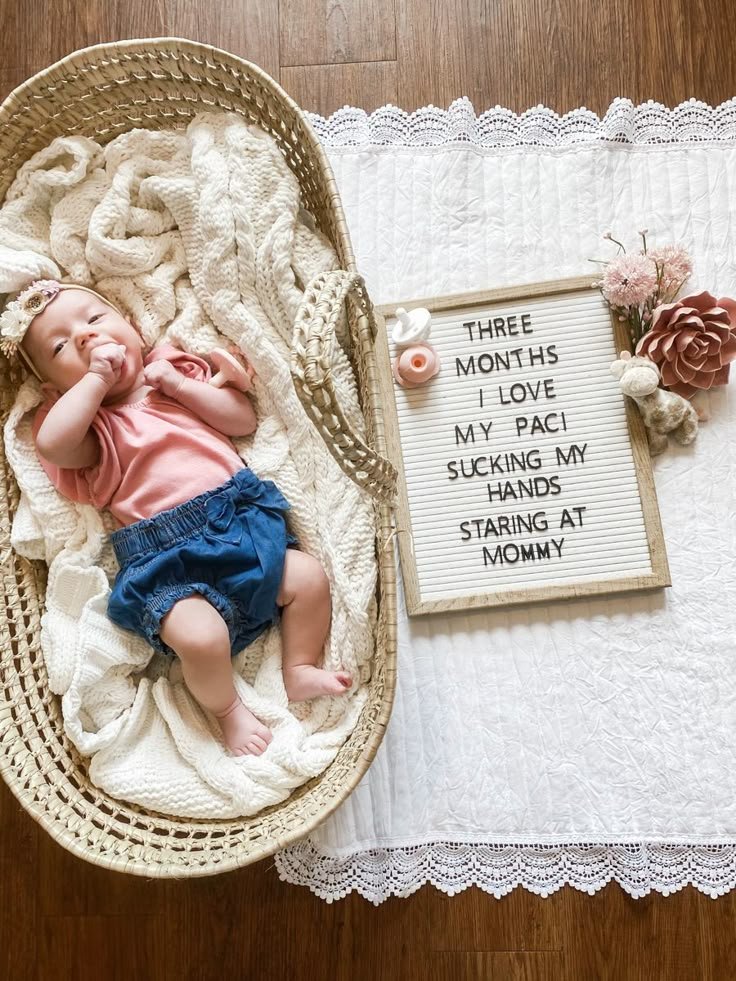 Months Old Baby Captions For Instagram for a cute monthly milestone photo