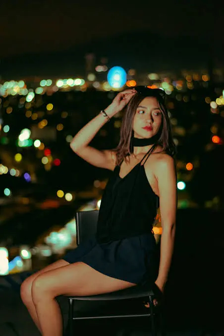  Cute Night Out Captions for Instagram with city lights