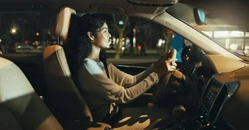 Night Ride Captions for Instagram for a confident girl enjoying a stylish solo night drive