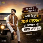 Punjabi captions for Instagram shown with a stylish Punjabi desi Instagram post