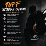 Tuff Instagram captions for cool and confident Instagram posts