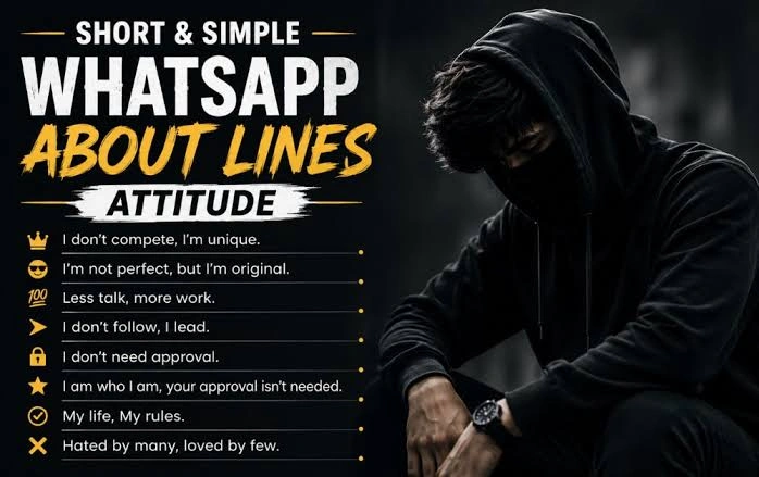 Confident versus aggressive WhatsApp About Lines Attitude