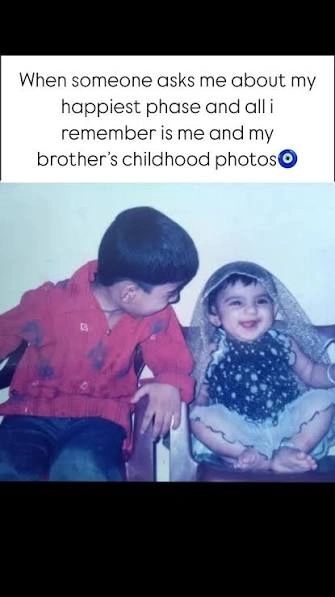 Childhood Best Caption For Brother for a nostalgic sibling throwback