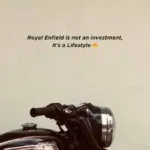 Bullet Captions Instagram for Royal Enfield motorcycle riders