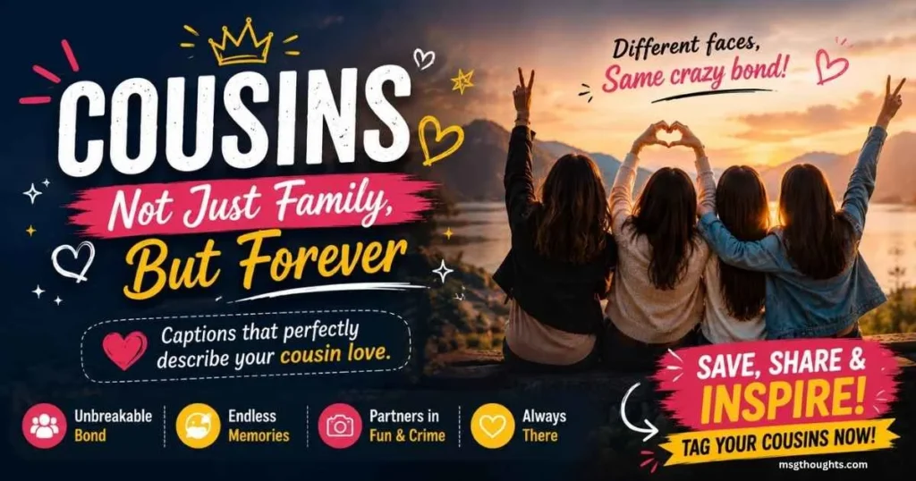 Cousin Captions Instagram for cousin brothers and family friends