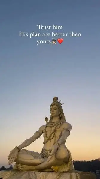 Mahadev Captions Instagram for a devotional selfie