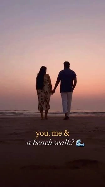 Romantic walking captions for Instagram couple walking photos