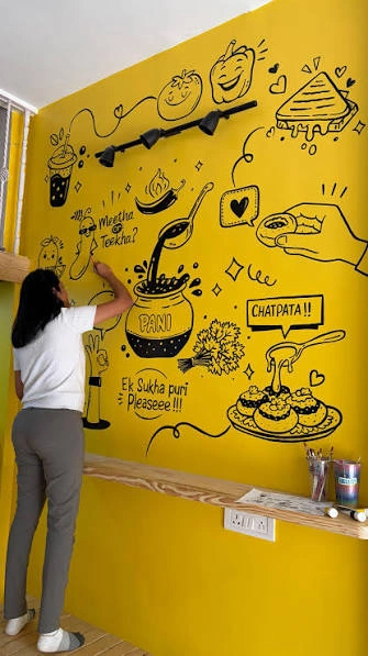 Colourful Wall Painting Captions For Instagram for a vibrant painted wall