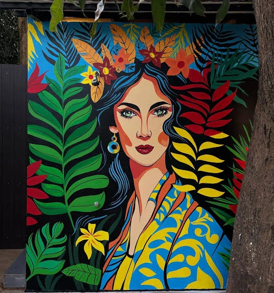 Wall Painting Captions For Instagram for a colourful artistic mural